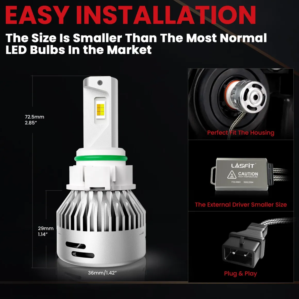 Fit for 2014-2015 GMC Sierra 1500 The Brightest LED Bulbs Upgrade | Tested and Verified