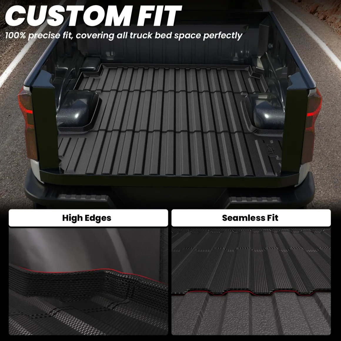 Fit for 2019-2026 GMC Sierra 1500 Truck Bed Mat or Tailgate Mat, Not Fit 2019 Sierra 1500 LD
