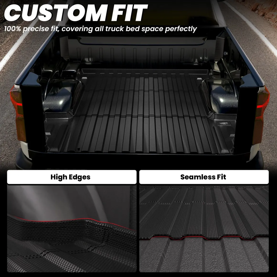 Fit for 2019-2026 GMC Sierra 1500 Truck Bed Mat or Tailgate Mat, Not Fit 2019 Sierra 1500 LD