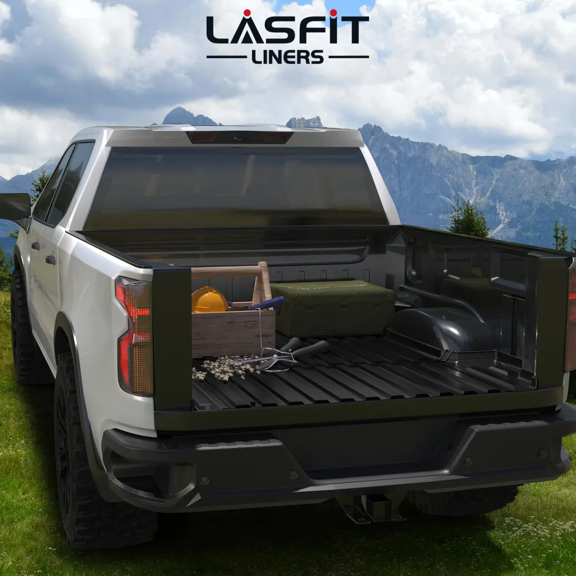 Fit for 2019-2026 GMC Sierra 1500 Truck Bed Mat or Tailgate Mat, Not Fit 2019 Sierra 1500 LD
