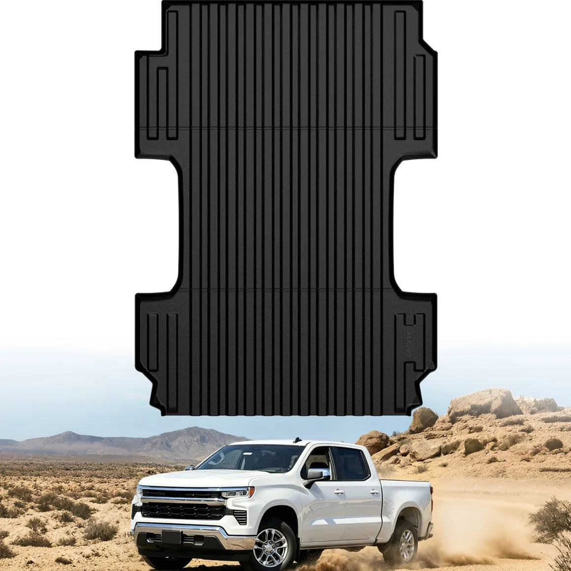 Fit for 2019-2026 GMC Sierra 1500 Truck Bed Mat or Tailgate Mat, Not Fit 2019 Sierra 1500 LD