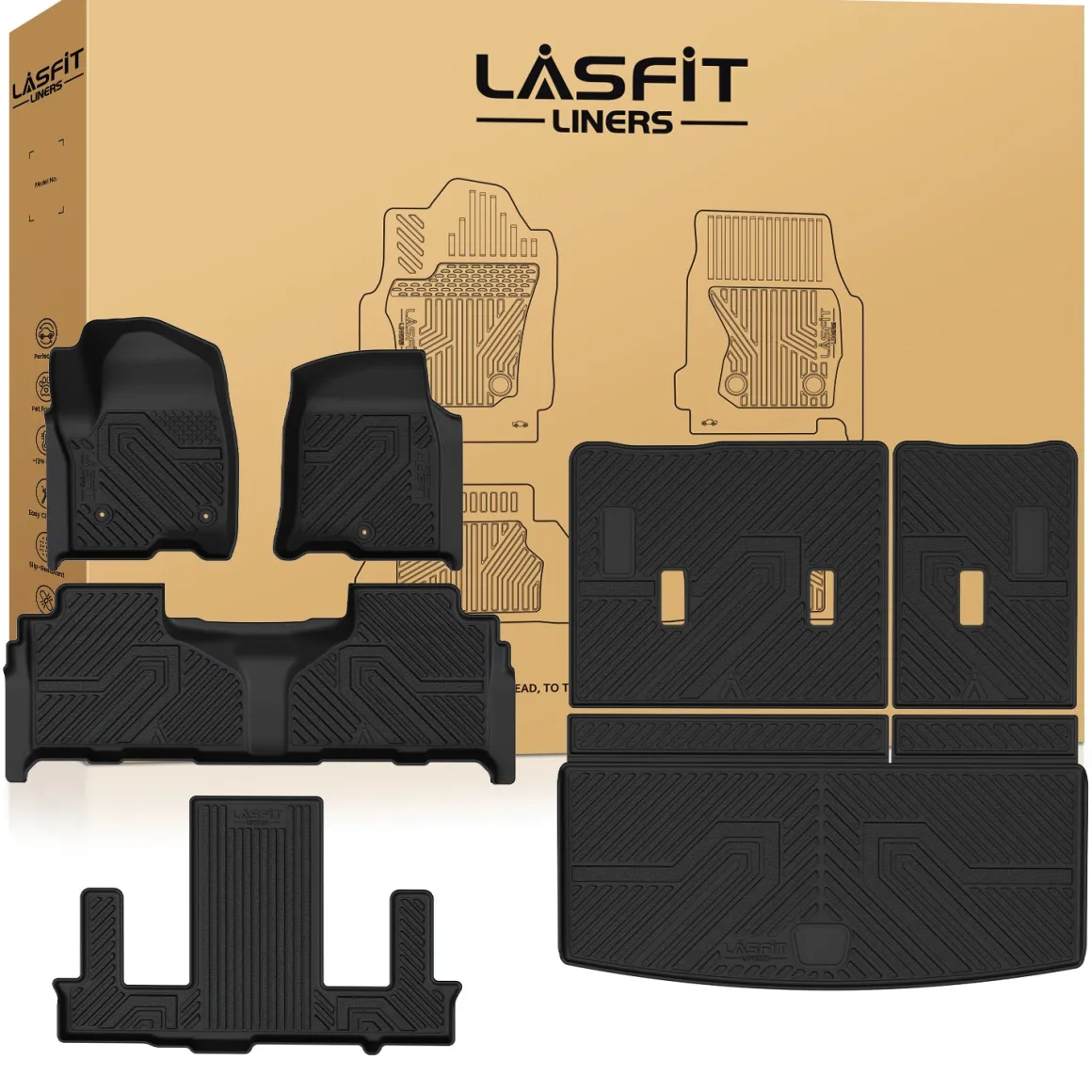 Fit for 2021-2026 GMC Yukon Floor Mats or Seatback & Cargo Mat, Not Fit Yukon XL