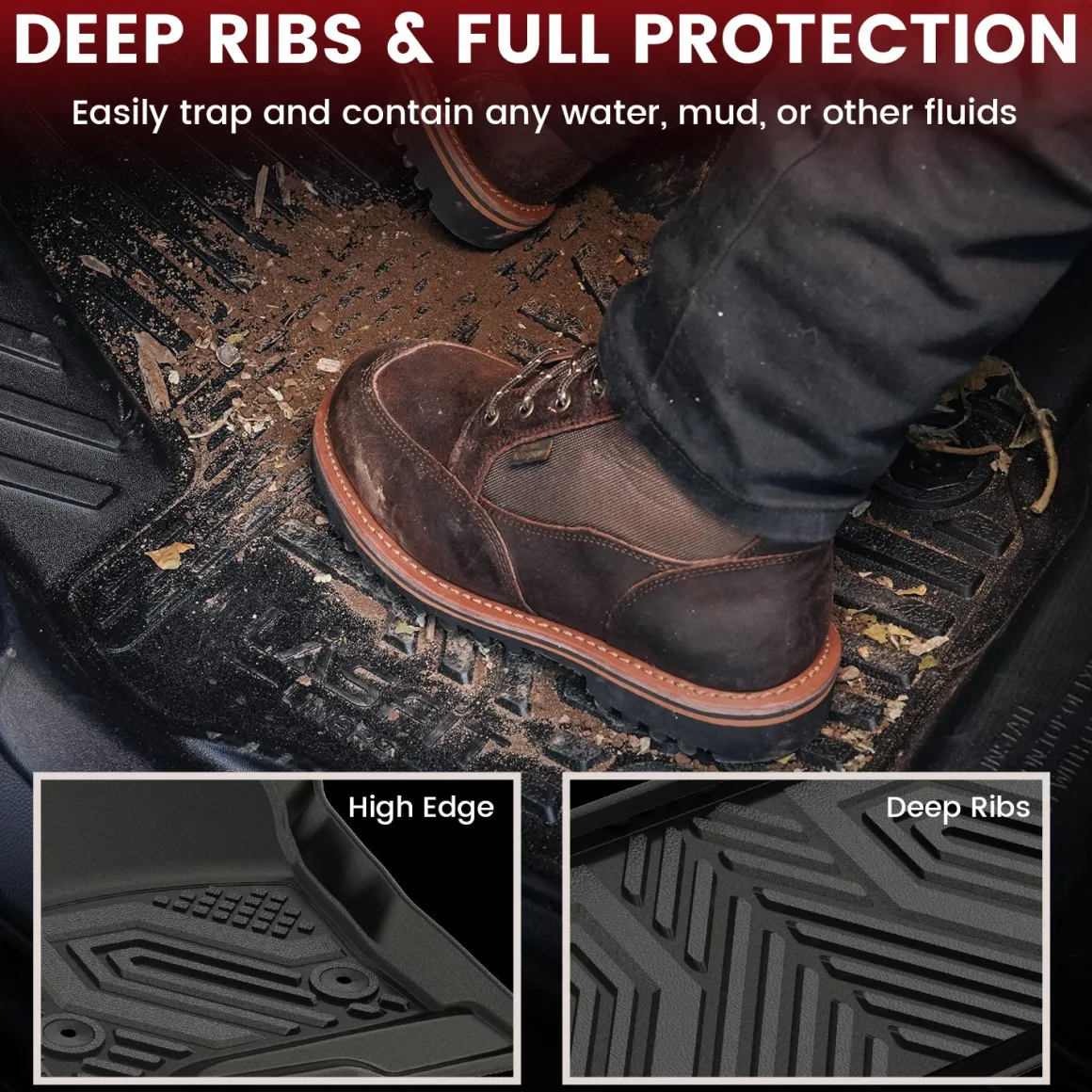 Fit for 2015-2020 GMC Yukon Floor Mats & Seatback & Cargo Mat
