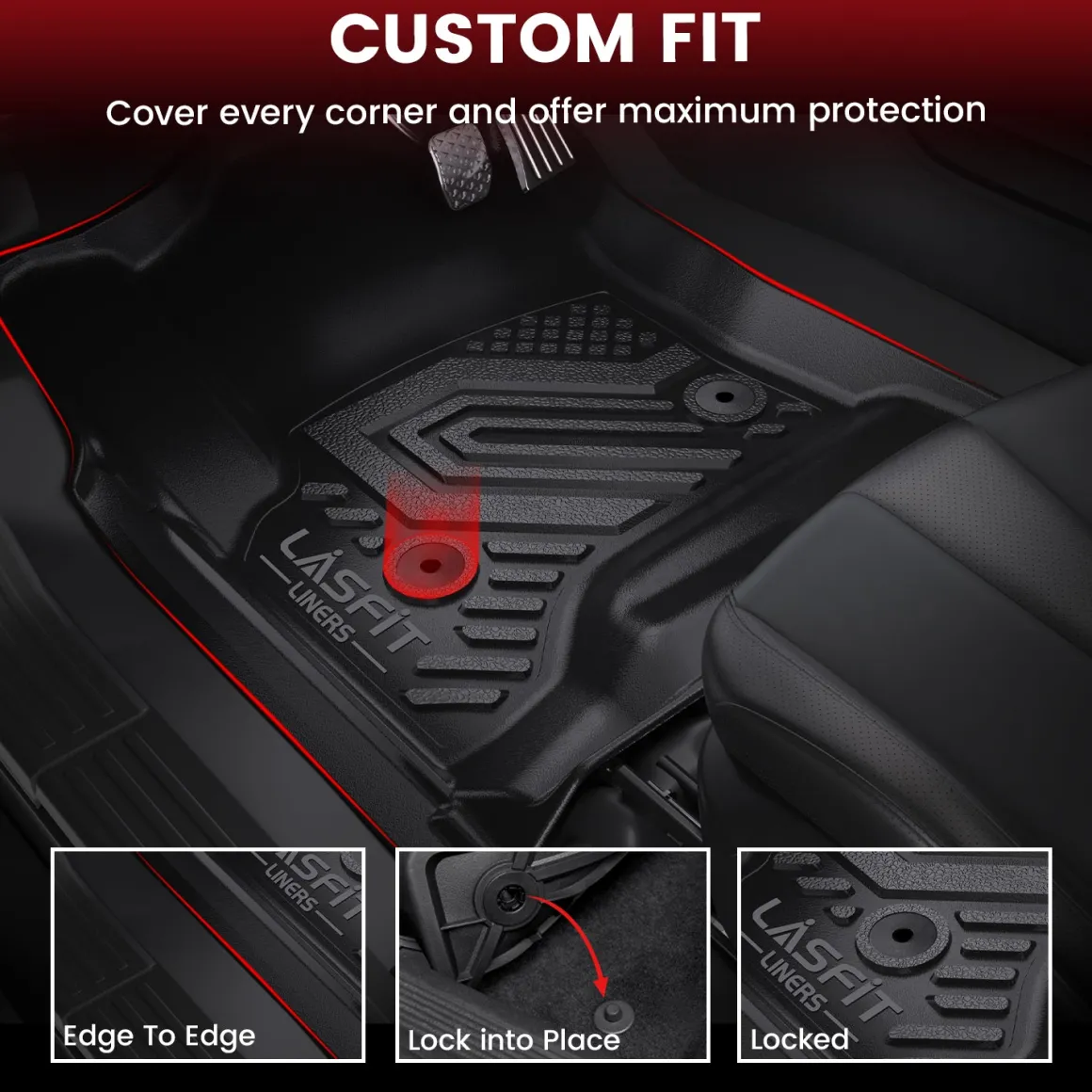 Fit for 2015-2020 GMC Yukon Floor Mats & Seatback & Cargo Mat