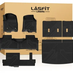 Fit for 2021–2026 GMC Yukon XL Floor & Cargo Mats Protection Set, Not Fit 9 Seats