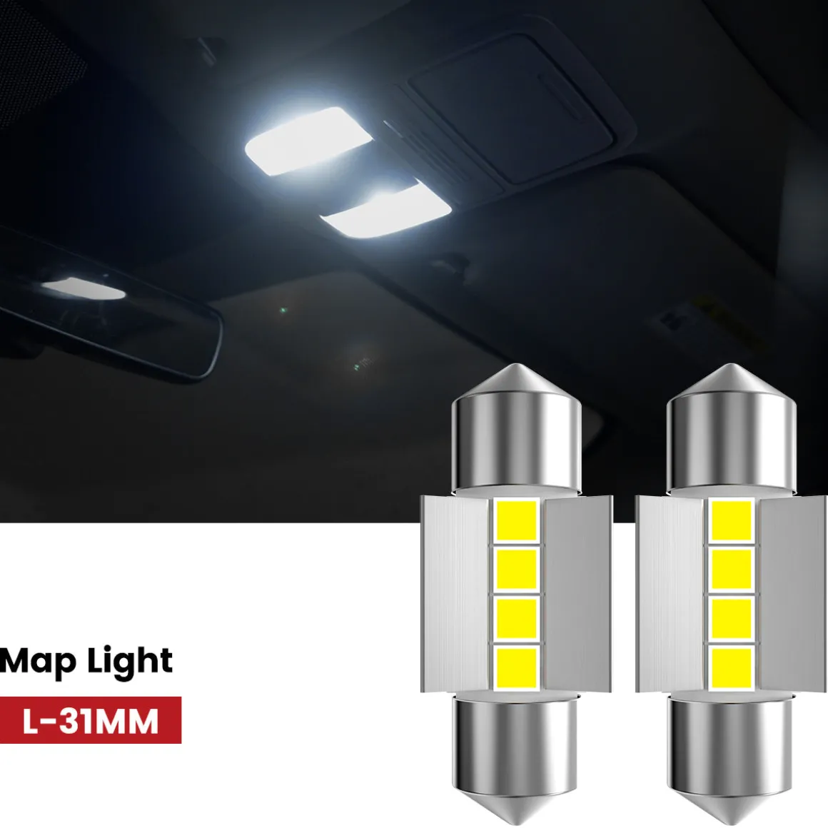 Fit for 2008-2012 Honda Accord LED Bulbs Upgrade
