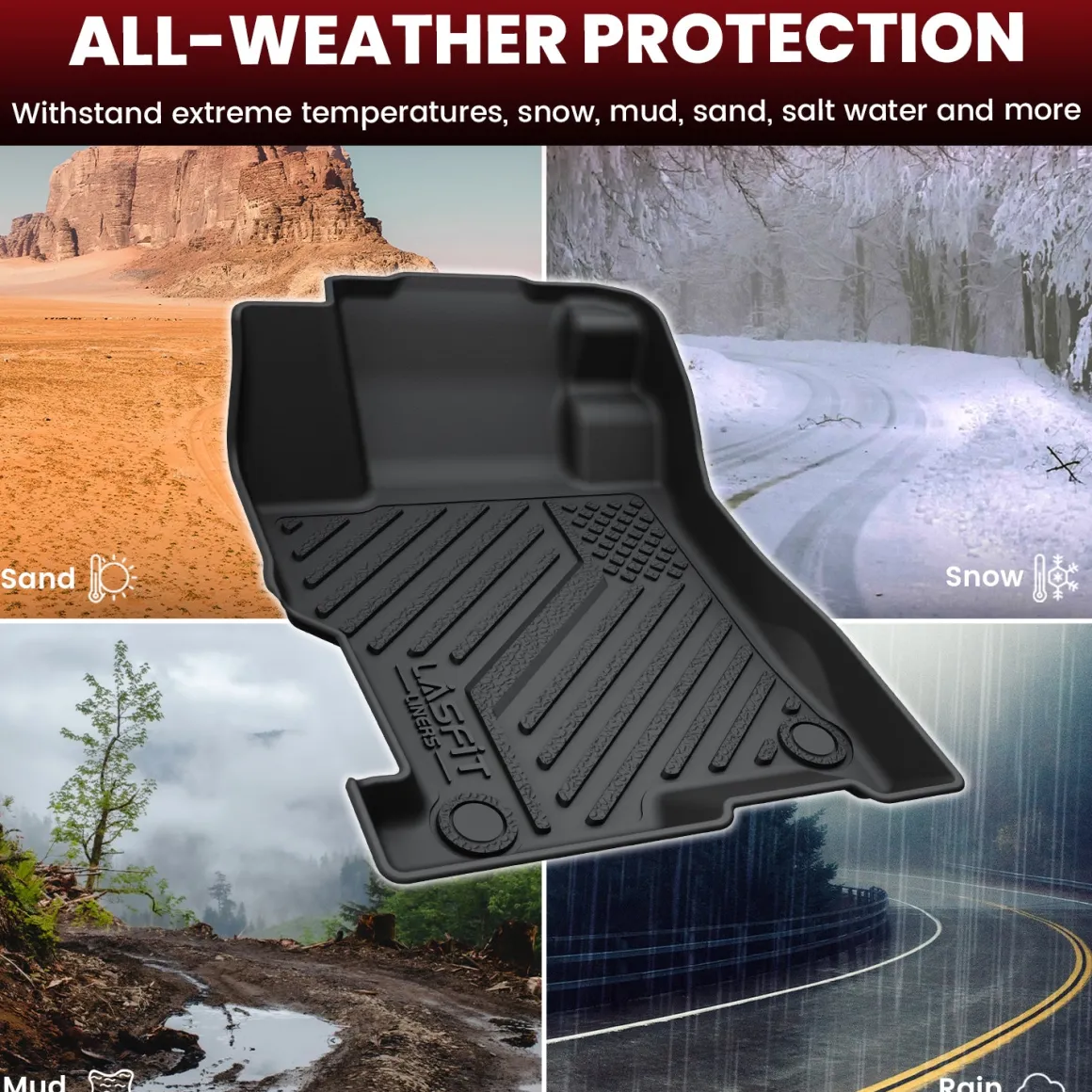 Fit for 2008-2012 Honda Accord 1st & 2nd Row Floor Mats or Cargo Mat, Only fit Sedan not fit Coupe