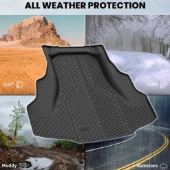 Fit for 2008-2012 Honda Accord 1st & 2nd Row Floor Mats or Cargo Mat, Only fit Sedan not fit Coupe
