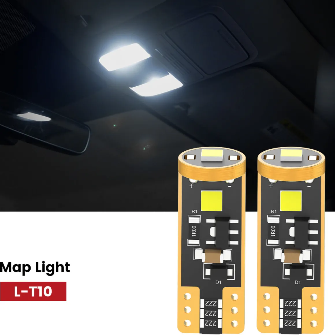 Fit for 2016-2017 Honda Accord The Brightest LED Bulbs Upgrade