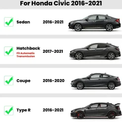 Fit for 2016-2021 Honda Civic Custom Floor Mats or Cargo Mat