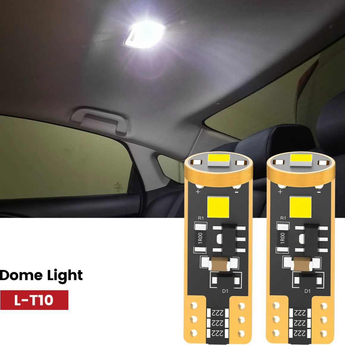 Fit for 2016-2021 Honda Civic Sedan Coupe Hatchback LED Bulbs Upgrade | Tested and Verified