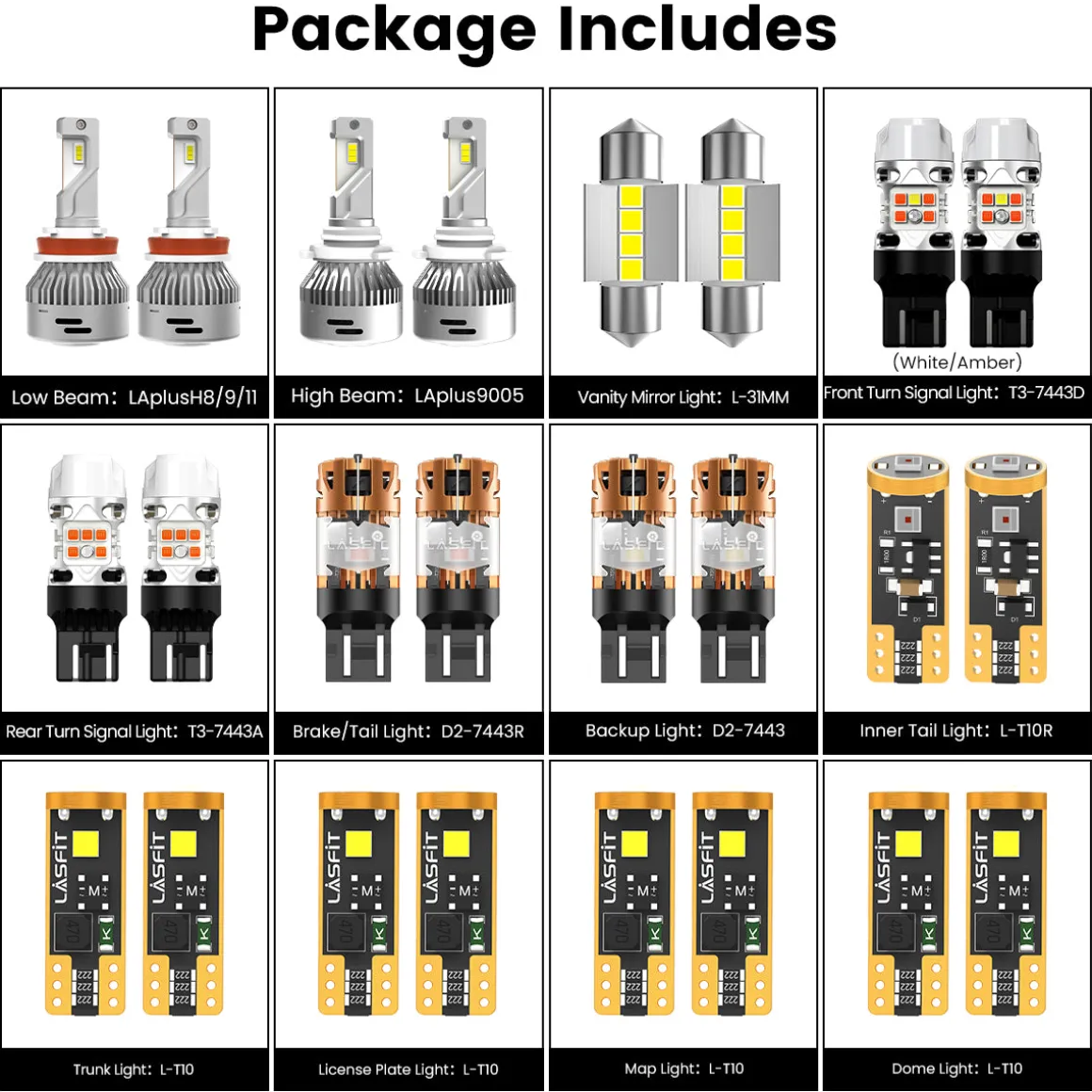 Fit for 2015-2016 Honda CR-V LED Bulbs Upgrade