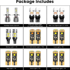 Fit for 2016-2018 Honda HR-V The Brightest LED Bulbs Upgrade