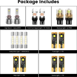 Fit for 2022-2025 Honda Passport The Brightest LED Bulbs Upgrade | Tested and Verified