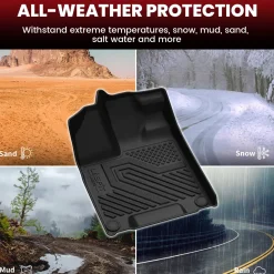 Fit for 2016-2022 Honda Pilot Floor Mats or Cargo & Seatback Mat, Cargo Mat Fit in Highest Position Only