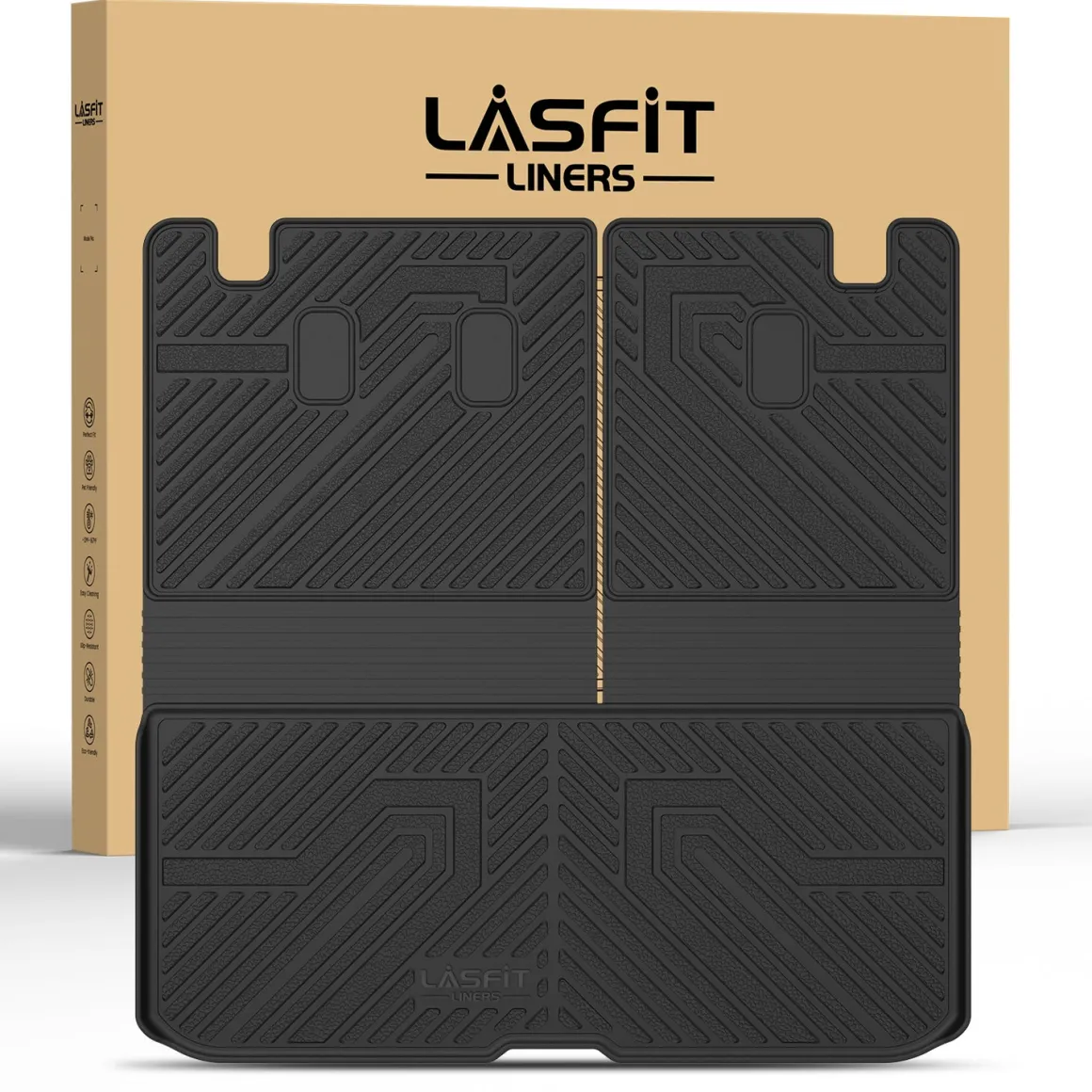 Fit for 2016-2022 Honda Pilot Floor Mats or Cargo & Seatback Mat, Cargo Mat Fit in Highest Position Only