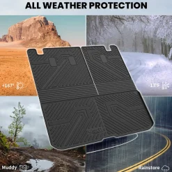 Fit for 2016-2022 Honda Pilot Floor Mats or Cargo & Seatback Mat, Cargo Mat Fit in Highest Position Only