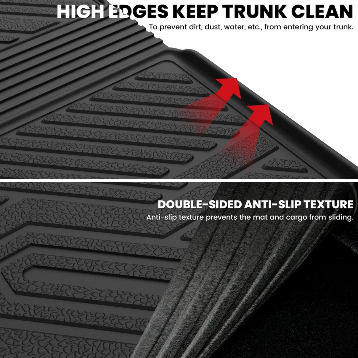 Fit for 2016-2022 Honda Pilot Floor Mats or Cargo & Seatback Mat, Cargo Mat Fit in Highest Position Only