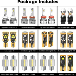 Fit for 2009-2015 Honda Pilot LED Bulbs Upgrade