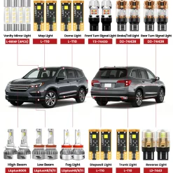 Fit for 2016-2018 Honda Pilot LED Bulbs Upgrade | Tested and Verified