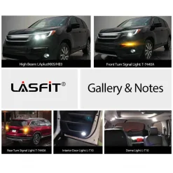 Fit for 2019-2022 Honda Pilot LED Bulbs Upgrade | Tested and Verified