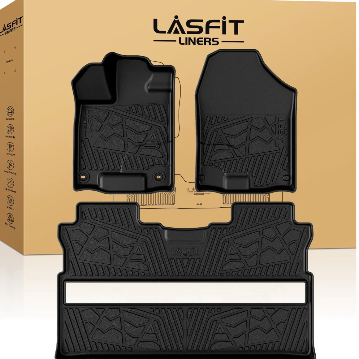 Fit for 2017-2026 Honda Ridgeline Floor Mats