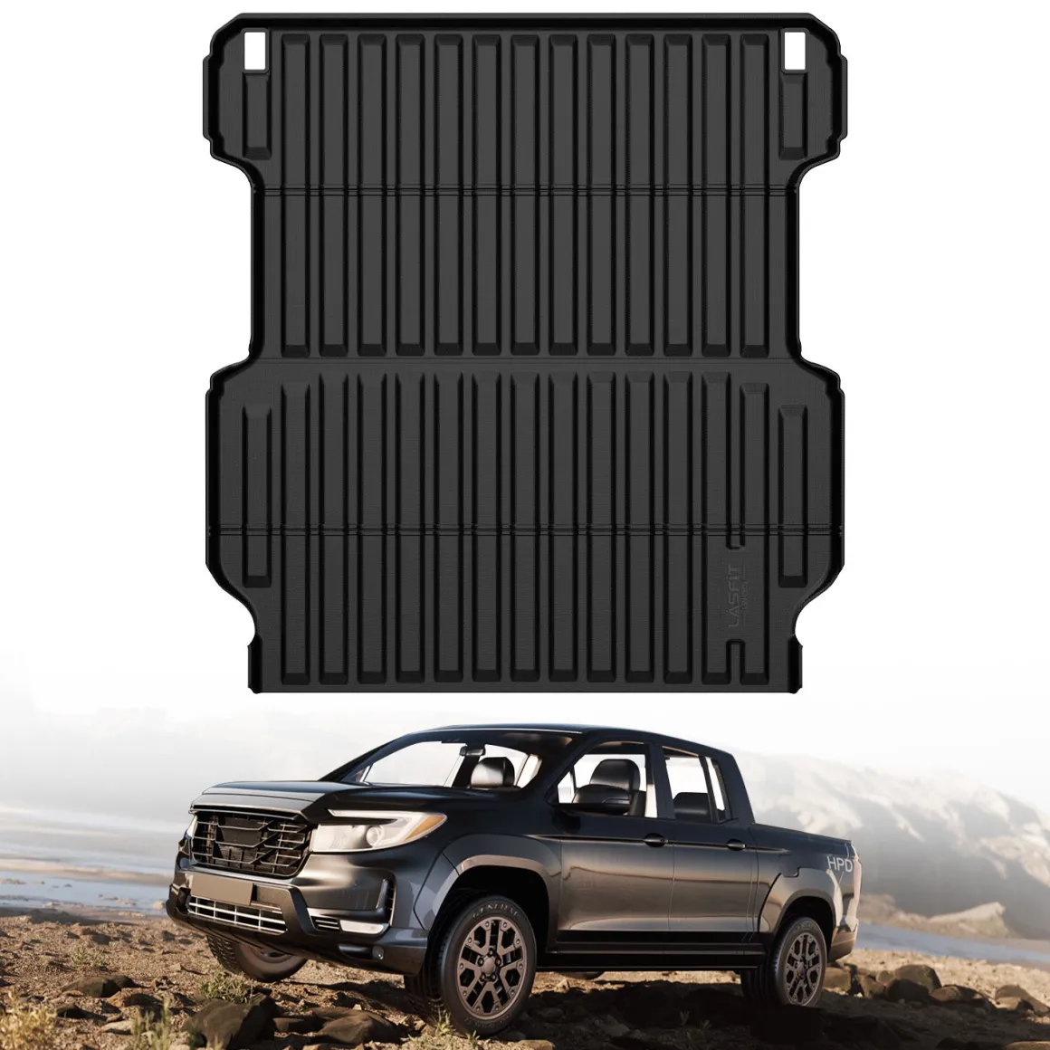 Fit for 2017-2026 Honda Ridgeline 5.3FT(64") Heavy Duty Truck Bed Mat or Tailgate Mat, Not Fit Drop-in liners