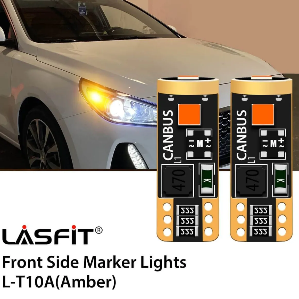 Fit for 2018-2019 Hyundai Elantra GT Custom H7 LED Bulbs Exterior Interior Lights Plug and Play