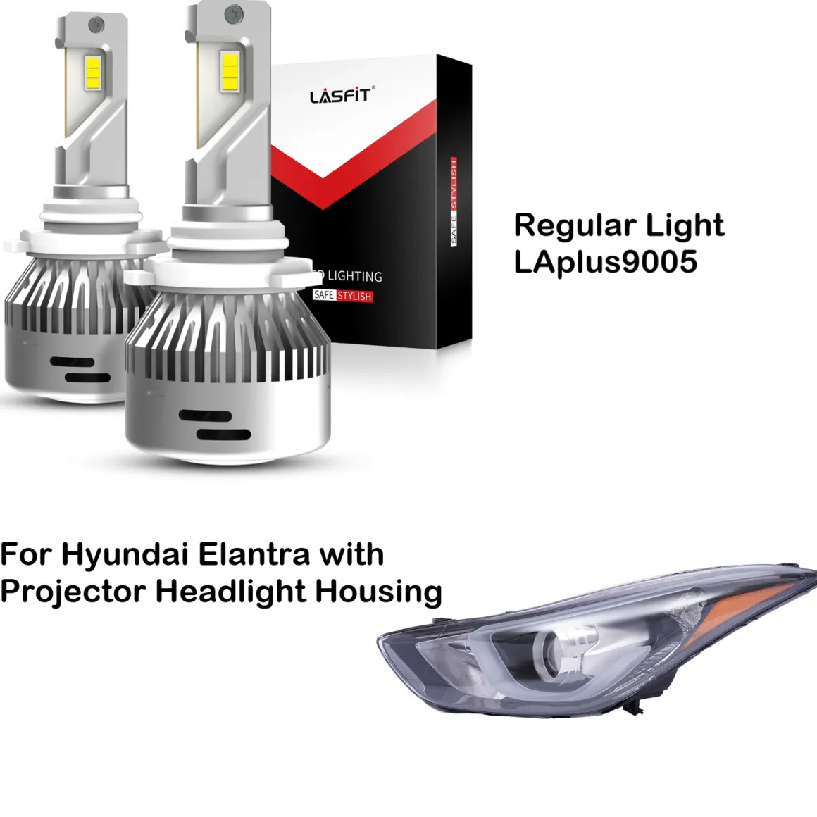 Fit for 2014-2016 Hyundai Elantra LED Bulbs 9005 H11 H7 Exterior Lights