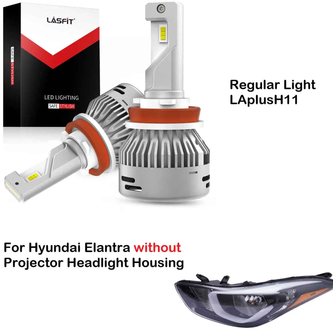 Fit for 2014-2016 Hyundai Elantra LED Bulbs 9005 H11 H7 Exterior Lights