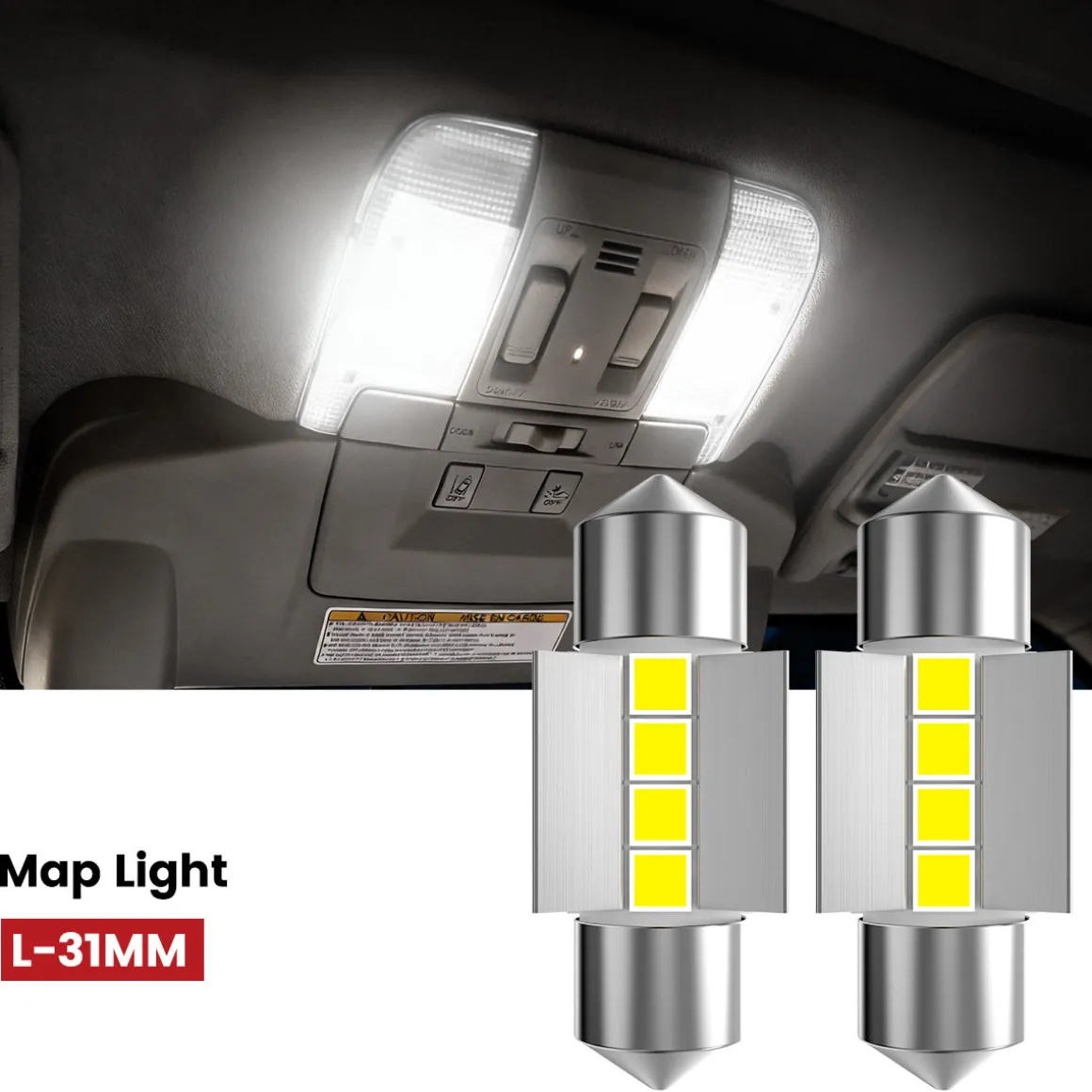 Fit for 2011-2013 Hyundai Elantra The Brightest LED Bulbs Upgrade