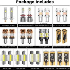 Fit for 2011-2013 Hyundai Elantra The Brightest LED Bulbs Upgrade