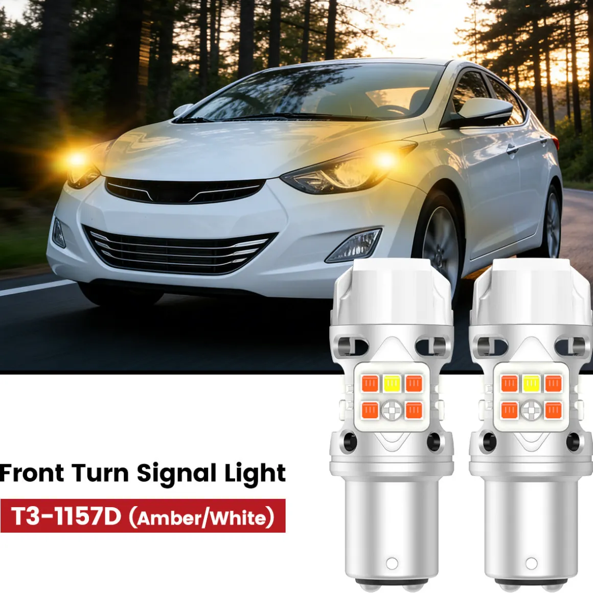 Fit for 2011-2013 Hyundai Elantra The Brightest LED Bulbs Upgrade