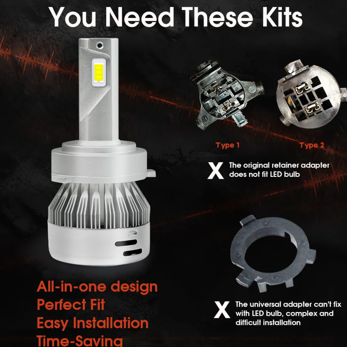 Fit for 2018-2020 Hyundai Kona H7 Custom LED Bulbs Exterior Interior Lights Plug and Play