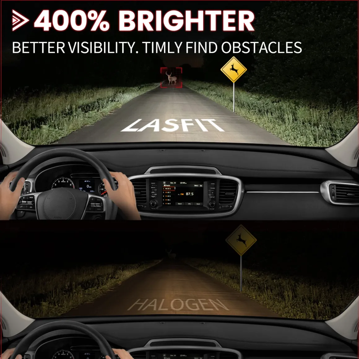 Fit for 2018-2020 Hyundai Kona H7 Custom LED Bulbs Exterior Interior Lights Plug and Play