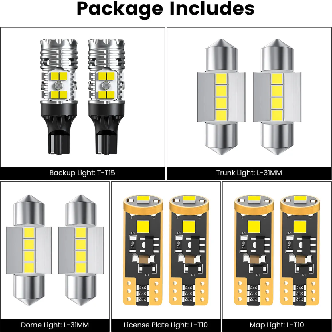 Fit for 2024-2025 Hyundai Kona LED Bulbs Upgrade | Tested and Verified