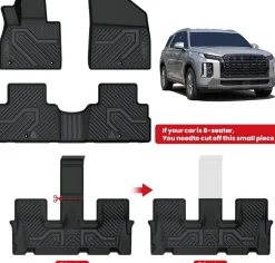 Fit for 2020-2025 Hyundai Palisade Floor Mats or Seatback & Cargo Mat, Fit 7 Seats or 8 Seats