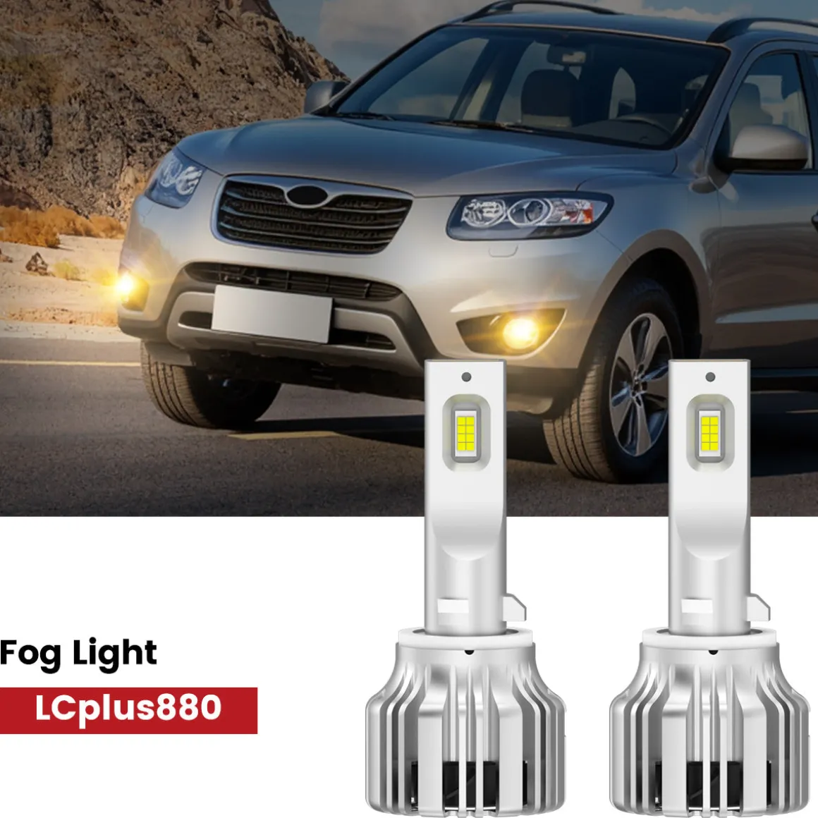 Fit for 2010-2012 Hyundai Santa Fe The Brightest LED Bulbs Upgrade