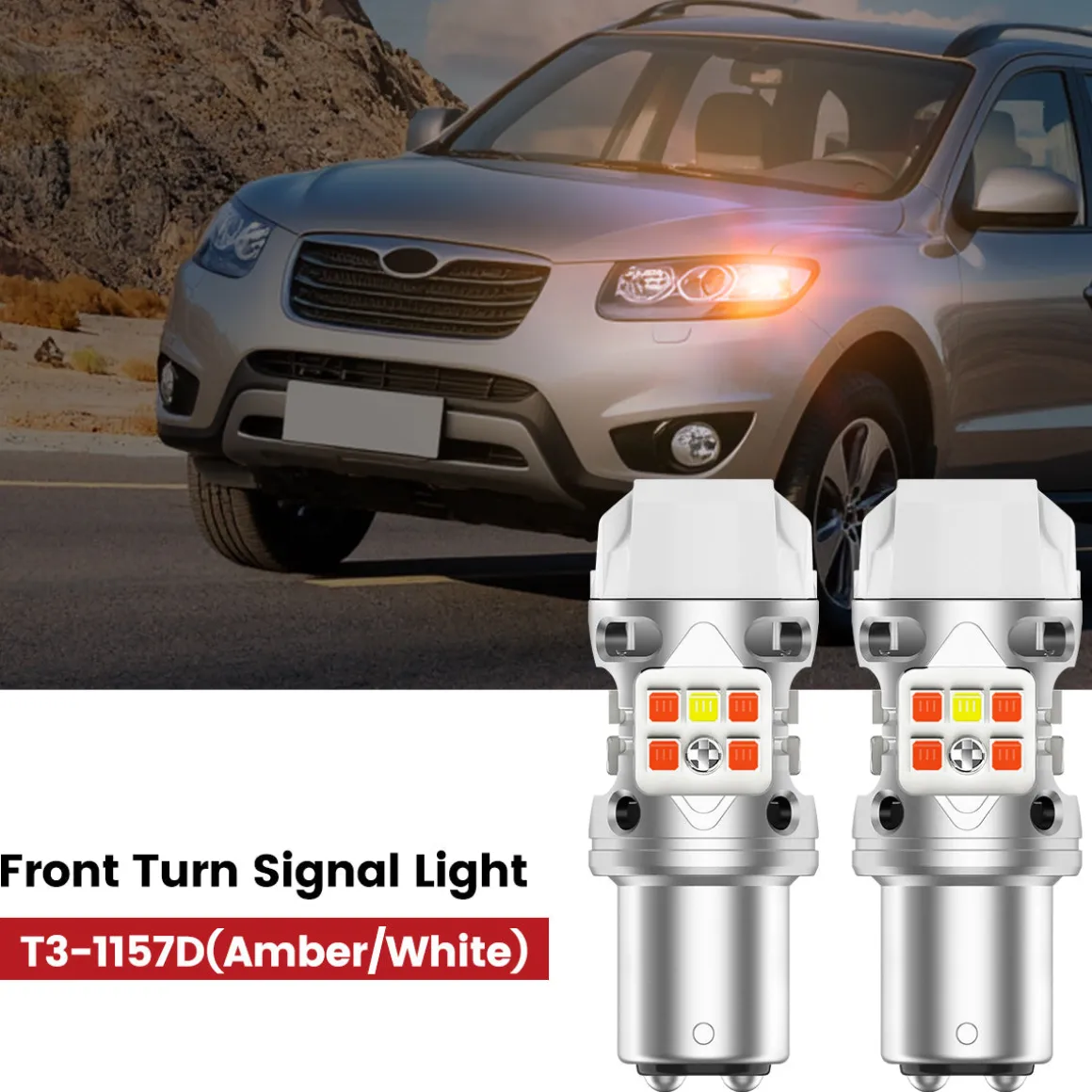 Fit for 2010-2012 Hyundai Santa Fe The Brightest LED Bulbs Upgrade