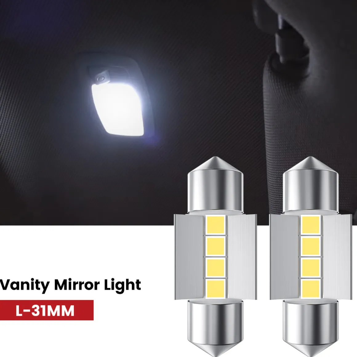Fit for 2010-2012 Hyundai Santa Fe The Brightest LED Bulbs Upgrade