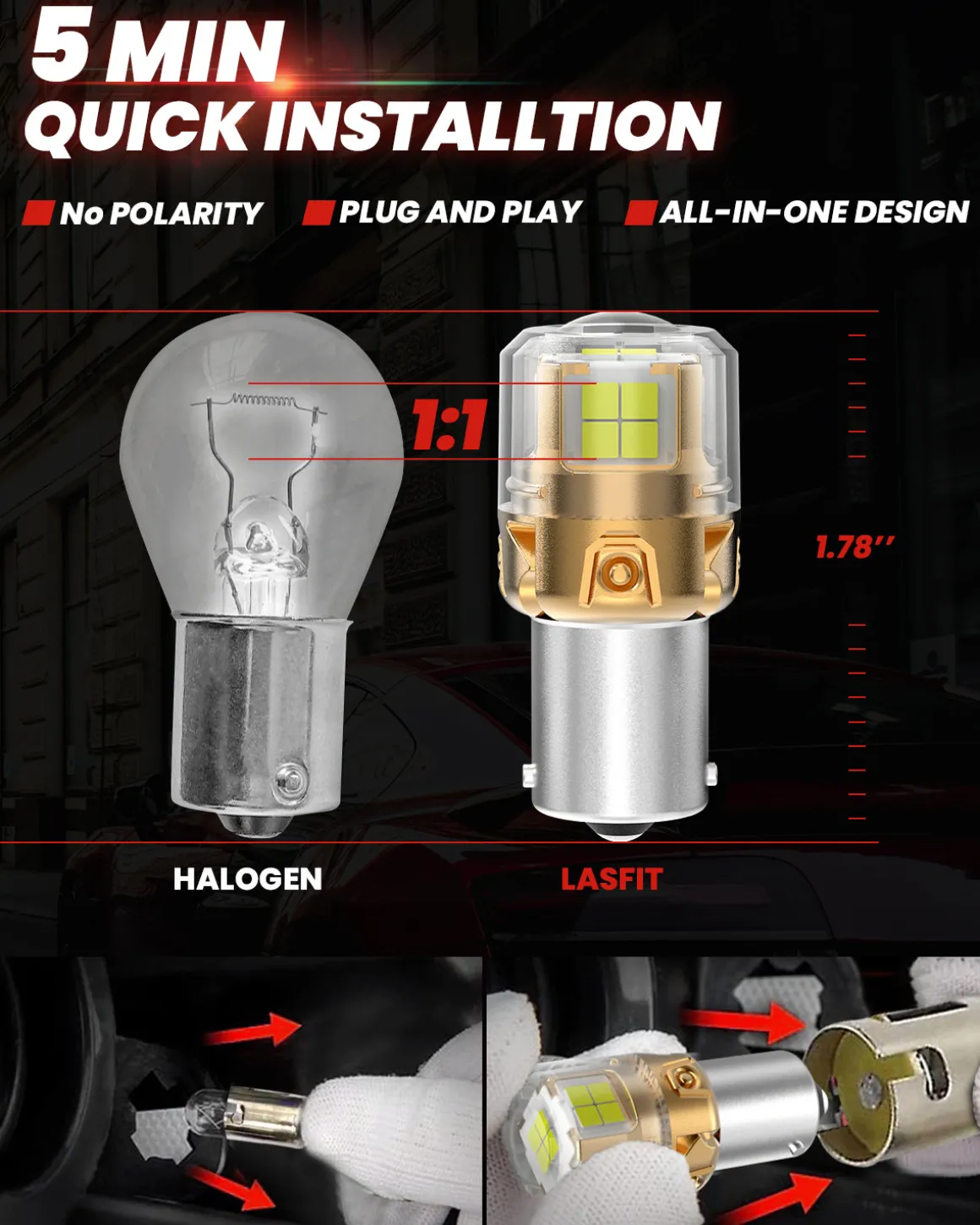 Fit for 2020-2025 Hyundai Sonata LED Exterior Lights Upgrade