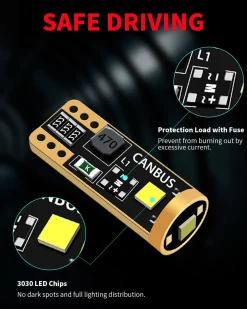 Fit for 2011-2014 Hyundai Sonata The Brightest LED Bulbs Upgrade