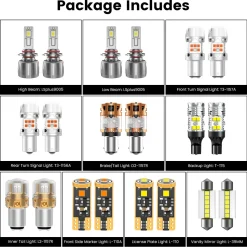 Fit for 2015-2017 Hyundai Sonata The Brightest LED Bulbs Upgrade