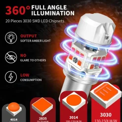 Fit for 2025 Hyundai Tucson PY21W 921 LED Exterior Interior Lights