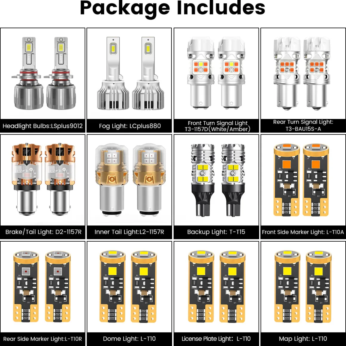 Fit for 2014-2015 Hyundai Tucson The Brightest LED Bulbs Upgrade