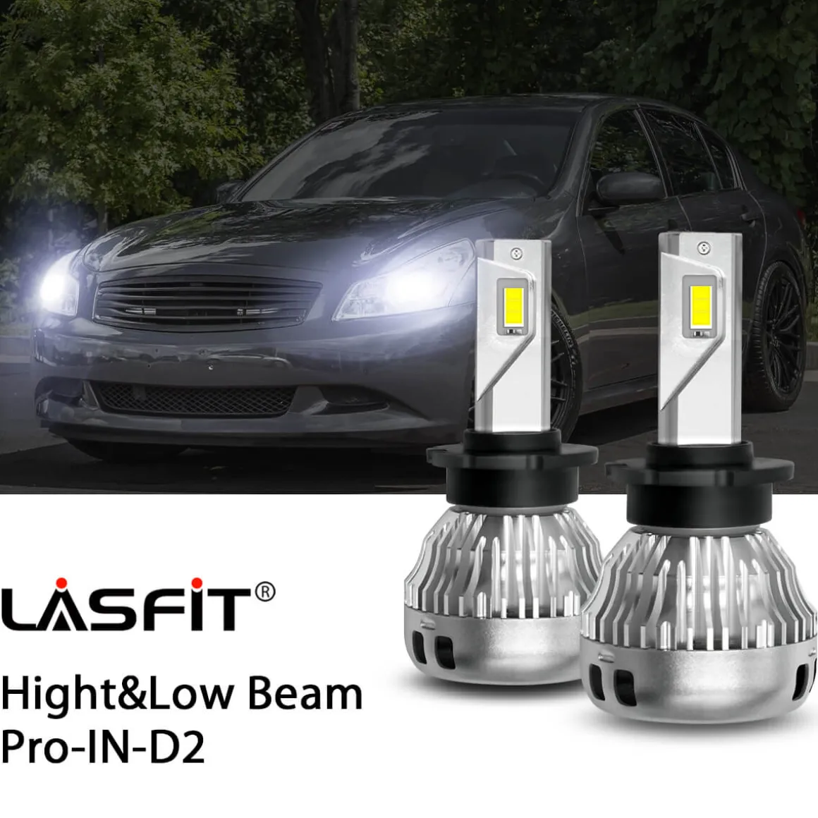Fit for 2006-2008 Infiniti G35 D2S D2R HID to LED Bulbs Exterior Interior Lights