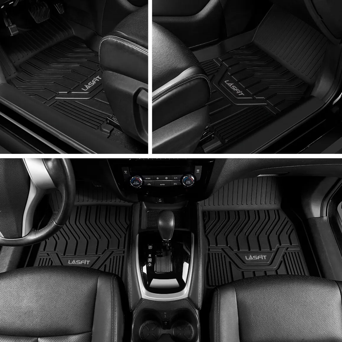 Fit for 2014-2018 Infiniti QX80 Custom Floor Mats TPE Material 1st & 2nd Row Seat