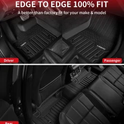 Fit for 2017-2026 Jaguar F-Pace Custom Floor Mats TPE Material 1st & 2nd Row Seat