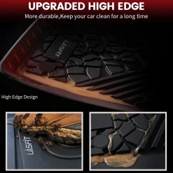 Fit for 2015 Jeep Cherokee Floor Mats, Fit Non-raised Dead Pedal ONLY