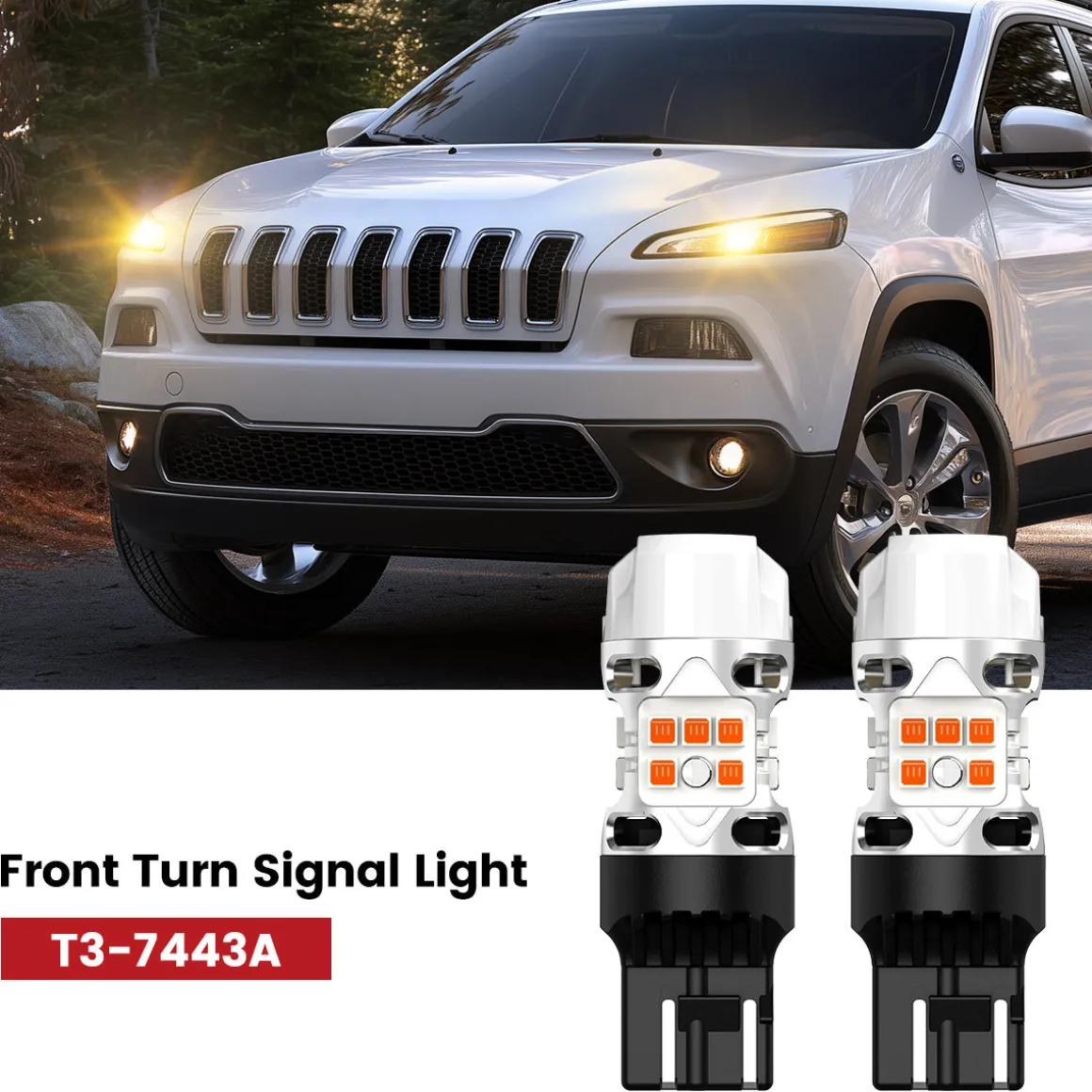 Fit for 2014-2016 Jeep Cherokee The Brightest LED Bulbs Upgrade | Tested and Verified